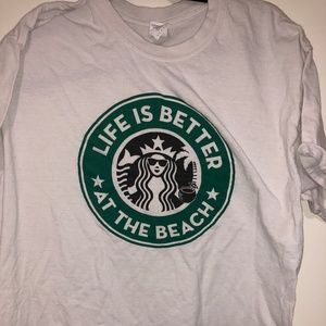 Beach/Starbucks Tshirt